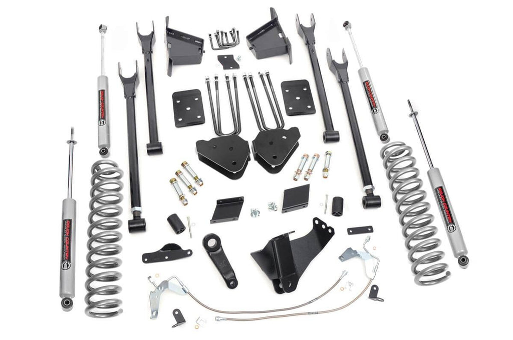 6 Inch Lift Kit | 4-Link | No OVLD | Ford F-250 Super Duty 4WD (2011-2014) by Rough Country
