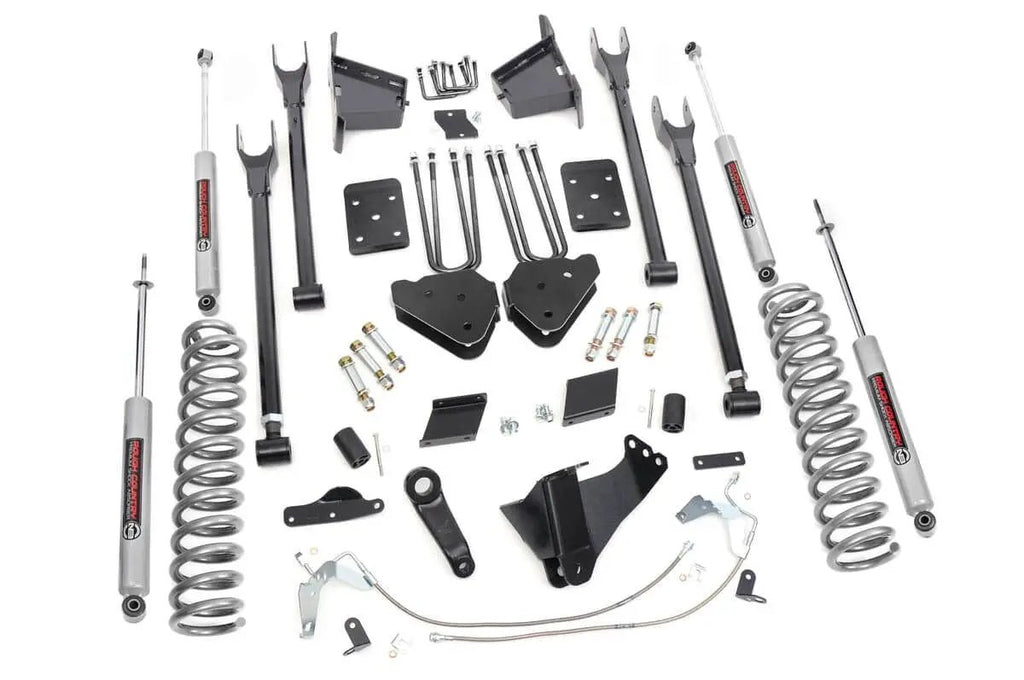 6 Inch Lift Kit | 4 Link | OVLD | Ford F-250 Super Duty 4WD (2015-2016) by Rough Country