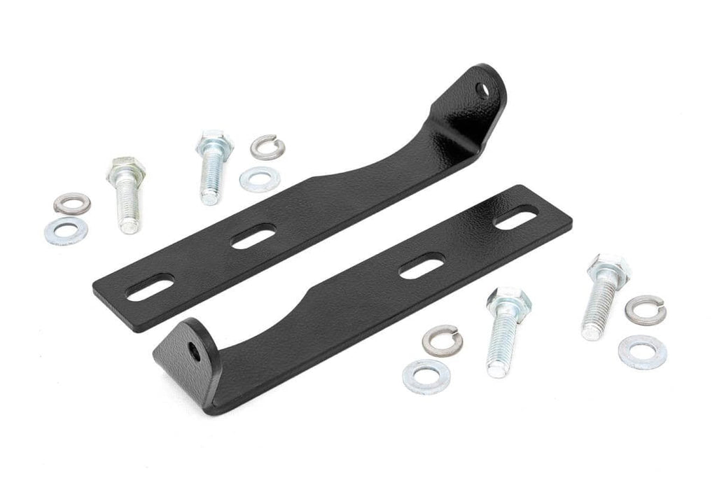 LED Light Kit | Bumper Mount | 20" Black Dual Row | Jeep Grand Cherokee WK2 (11-20) by Rough Country