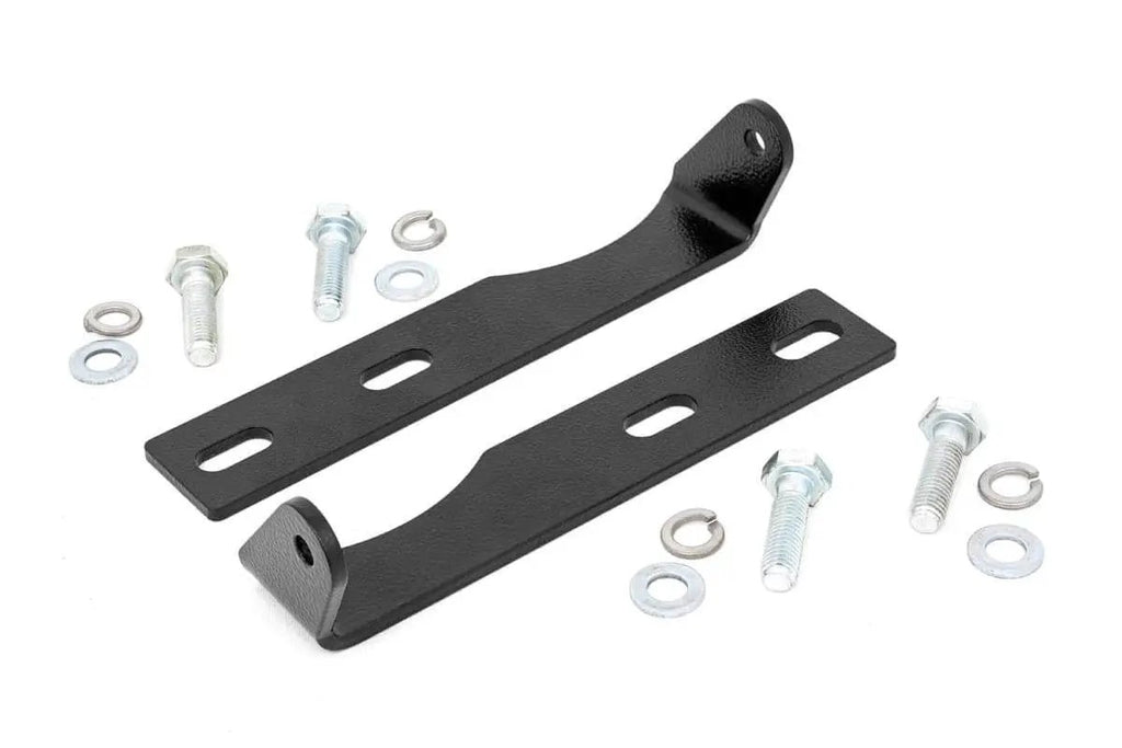 LED Light Kit | Bumper Mount | 20" Chrome Dual Row | Amber DRL | Jeep Grand Cherokee WK2 (11-20) by Rough Country