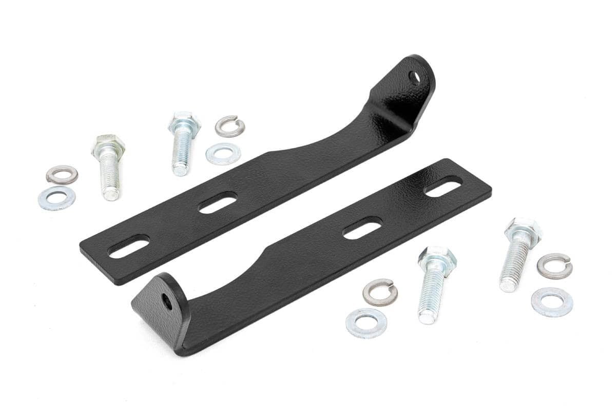 LED Light Kit | Bumper Mount | 20" Black Dual Row | Jeep Grand Cherokee WK2 (11-20) by Rough Country