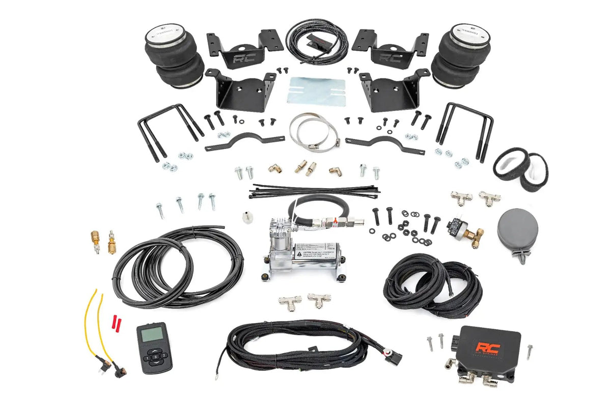 Air Spring Kit w/compressor | Wireless Controller | 0-7.5" Lift | Chevy/GMC 2500HD/3500HD (11-19) by Rough Country