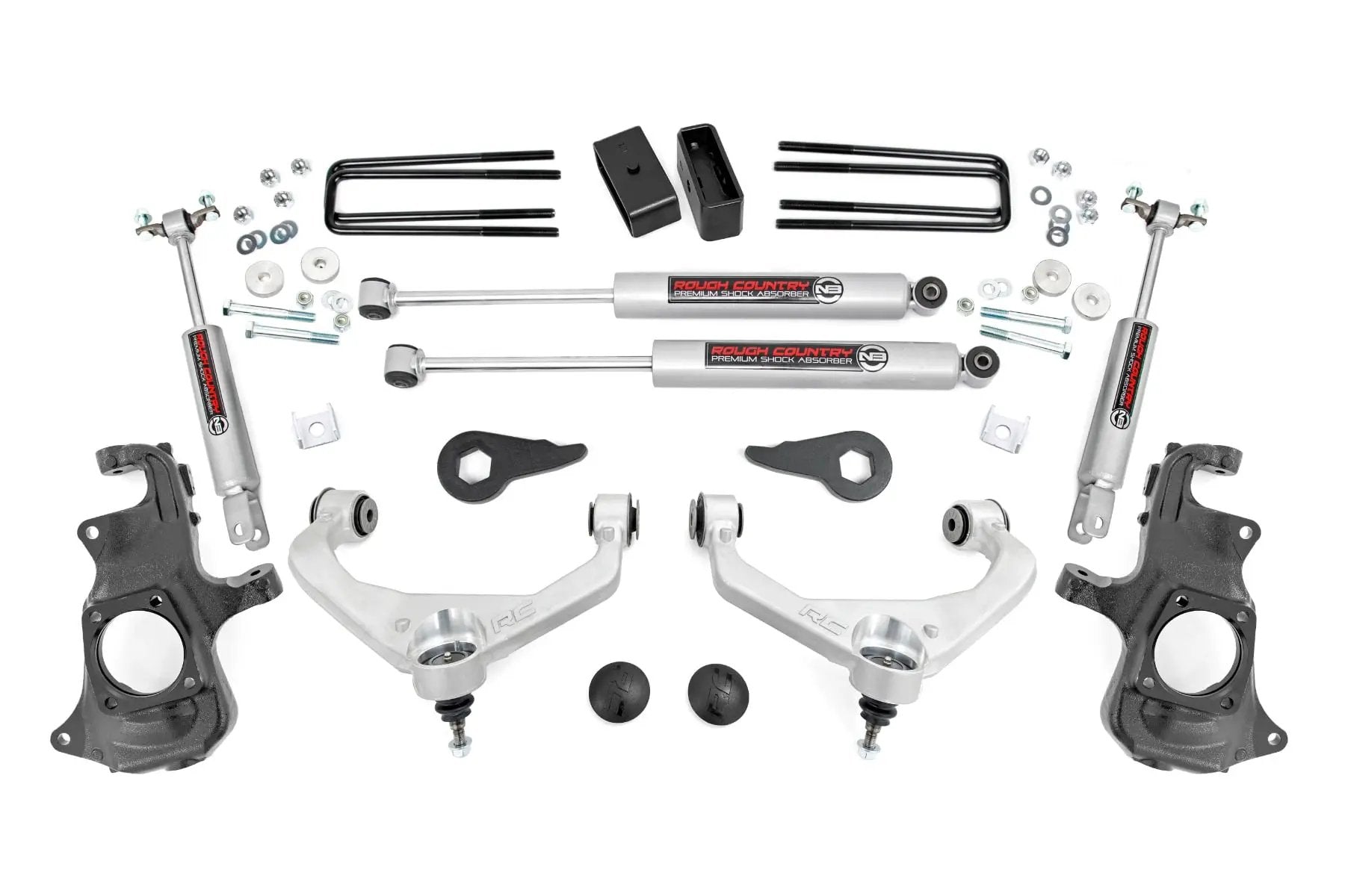 3.5 Inch Lift Kit | Knuckle | w/ Overloads | Chevy/GMC 2500HD/3500HD (11-19) by Rough Country
