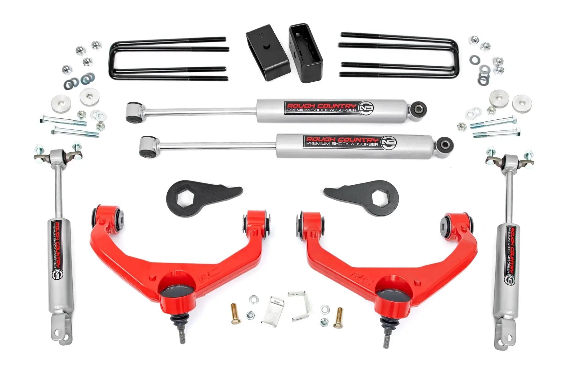 3.5 Inch Lift Kit | w/ Overloads | Chevy/GMC 2500HD/3500HD (11-19) by Rough Country