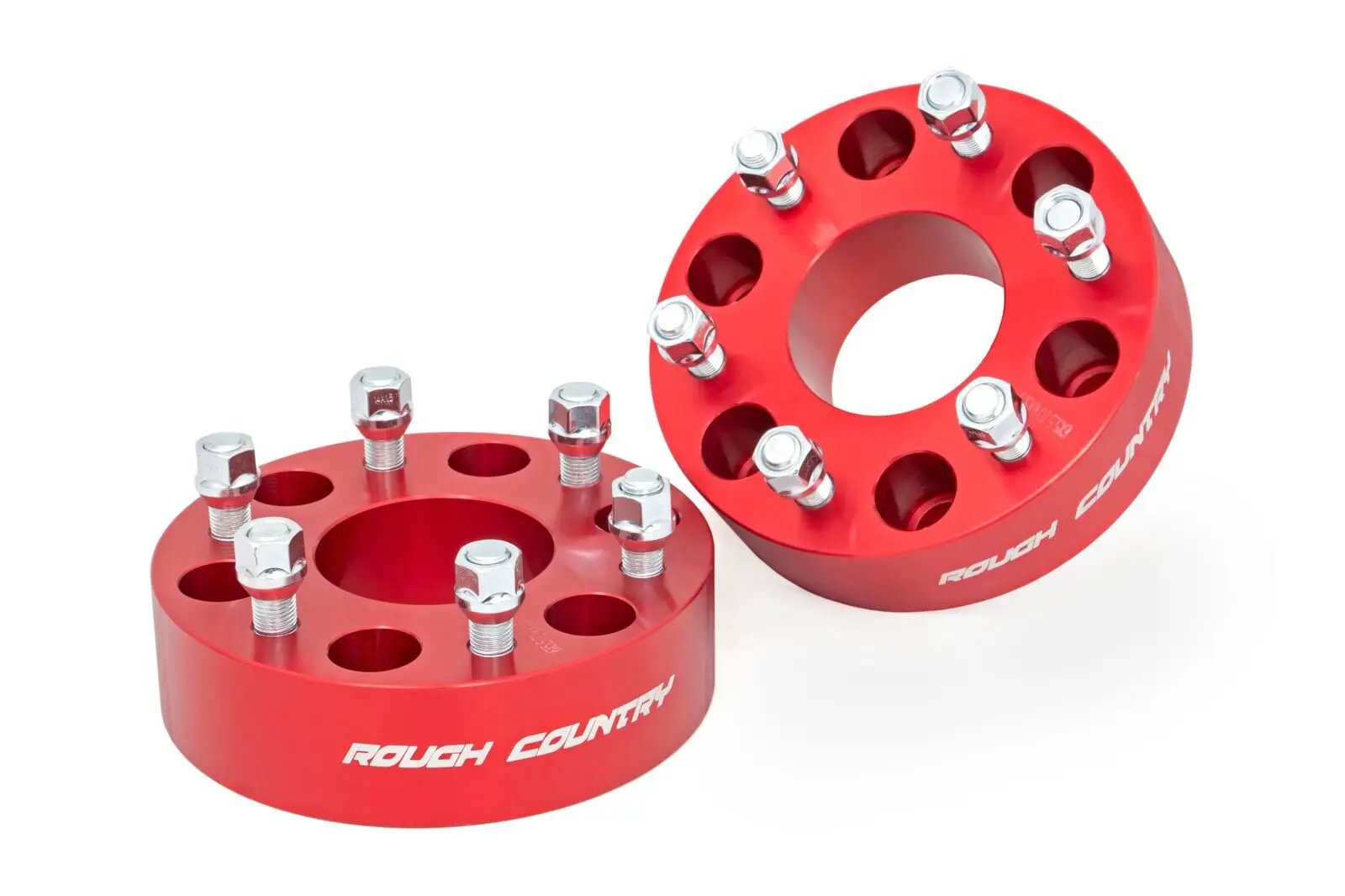 2 Inch Wheel Spacers | 6x5.5 | Red | Chevy/GMC 1500 Truck & SUV by Rough Country