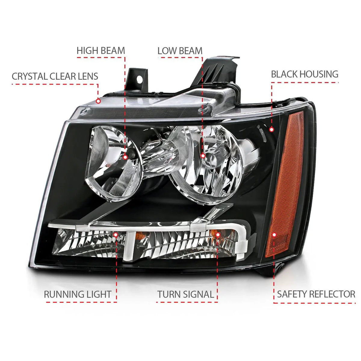 ANZO USA Crystal Headlights by ANZO USA