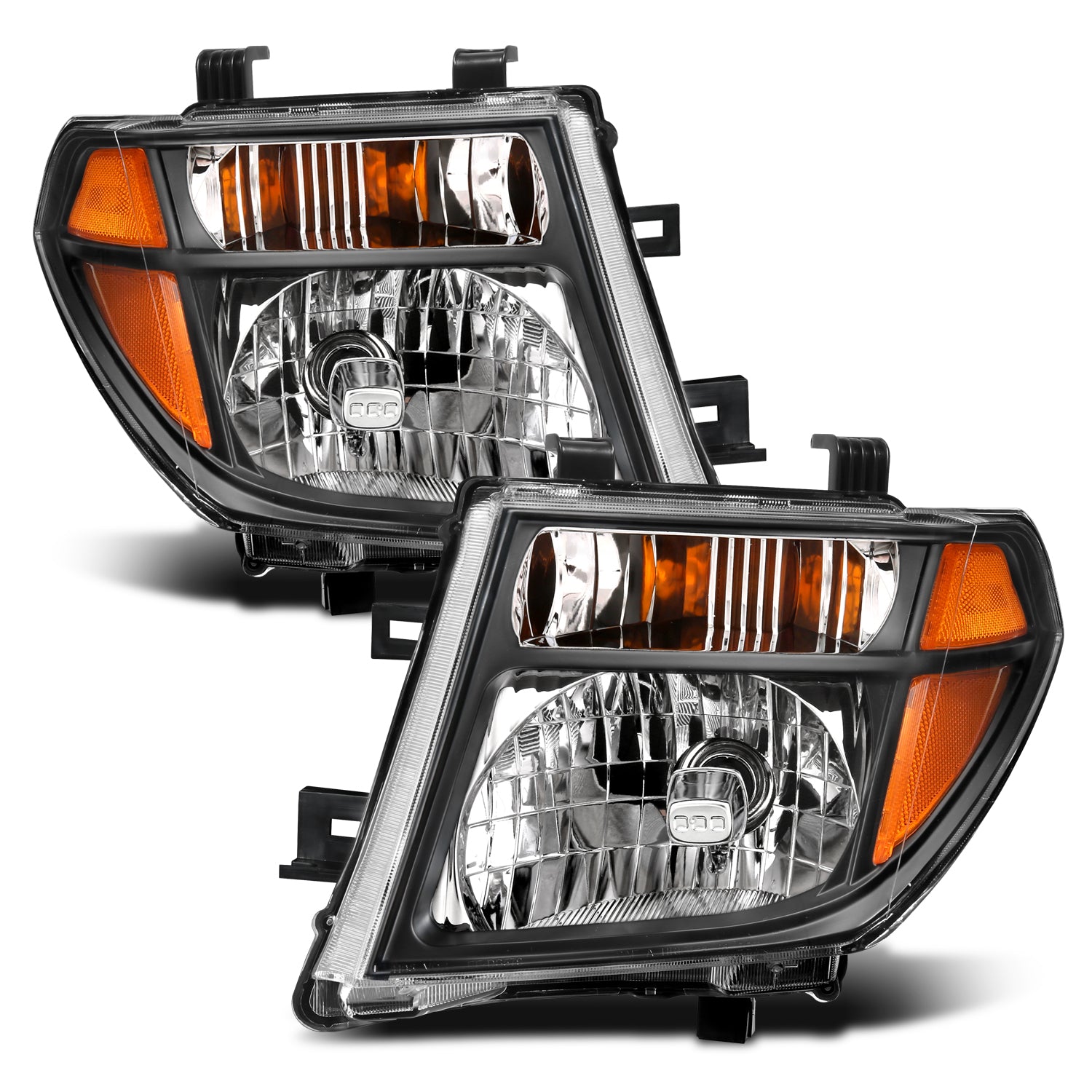 Crystal Headlight Black Amber by ANZO USA
