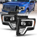 Projector Headlights Plank Style Black Housing by ANZO USA