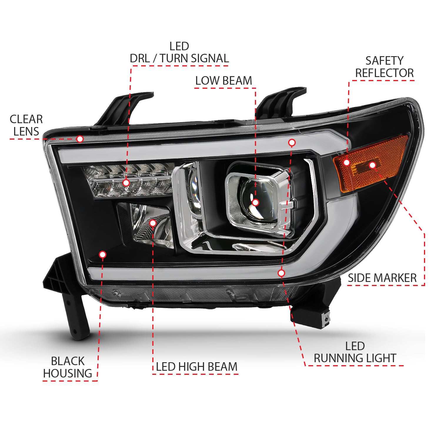 Projector Headlight by ANZO USA