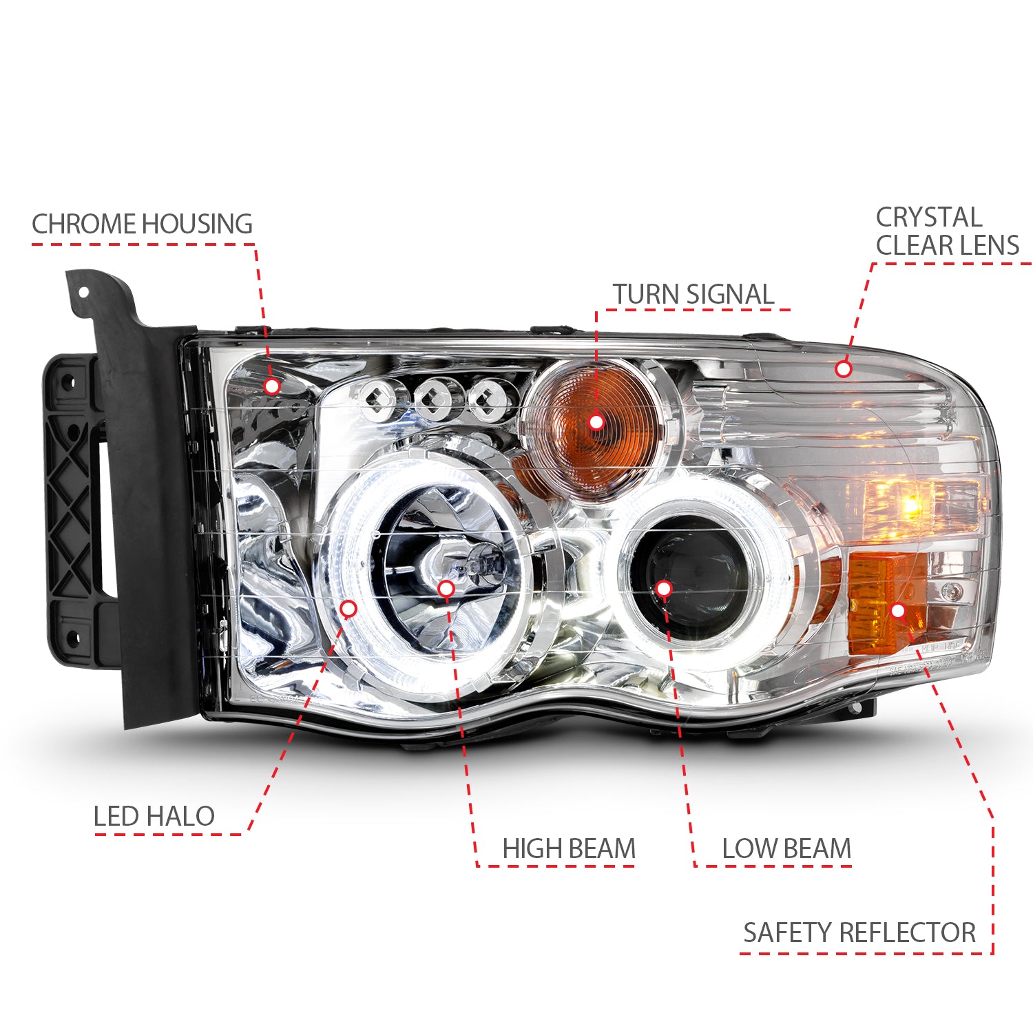 Projector Headlight by ANZO USA
