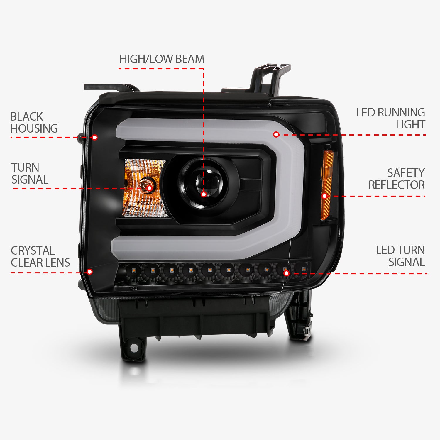 Projector Headlight by ANZO USA