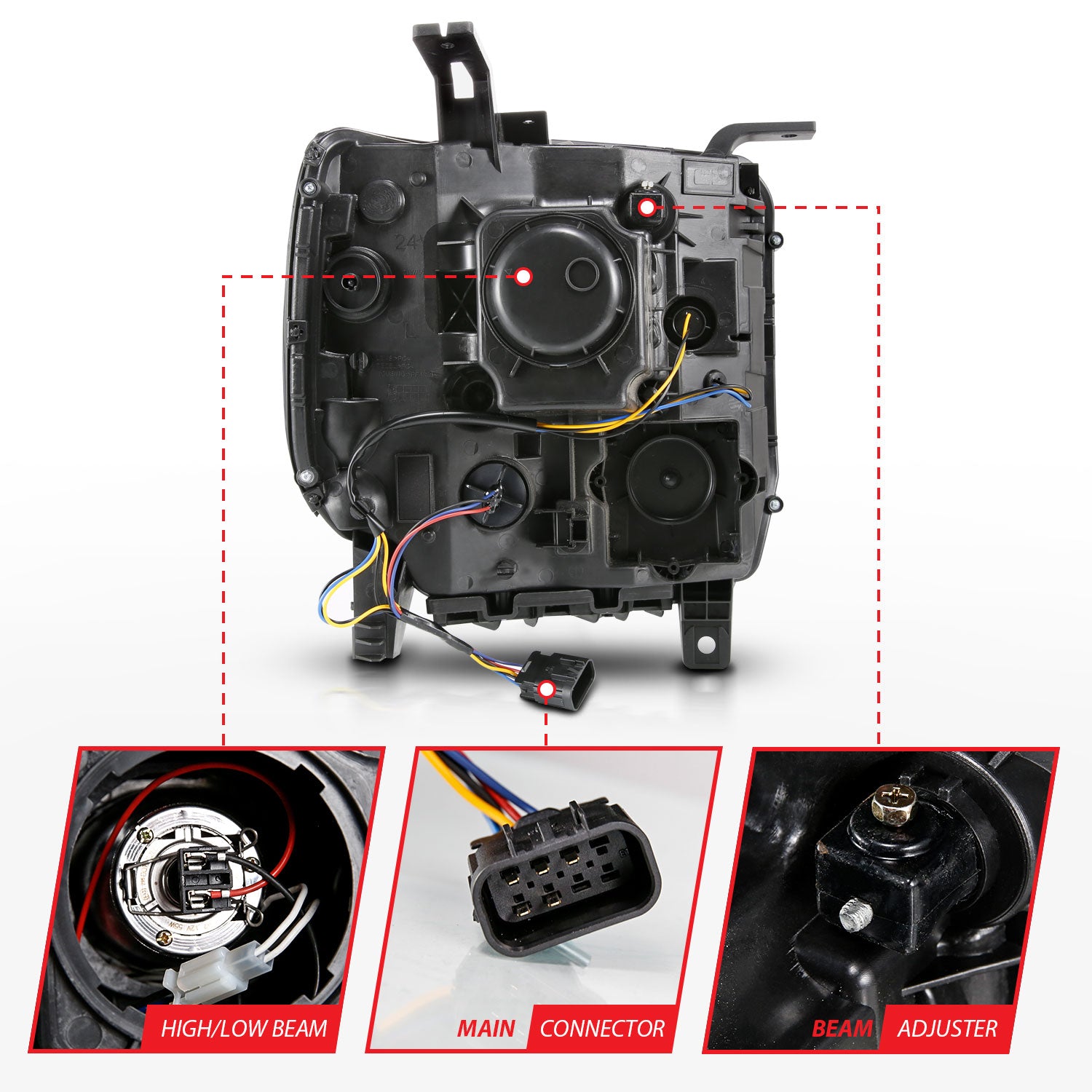 Projector Headlight by ANZO USA