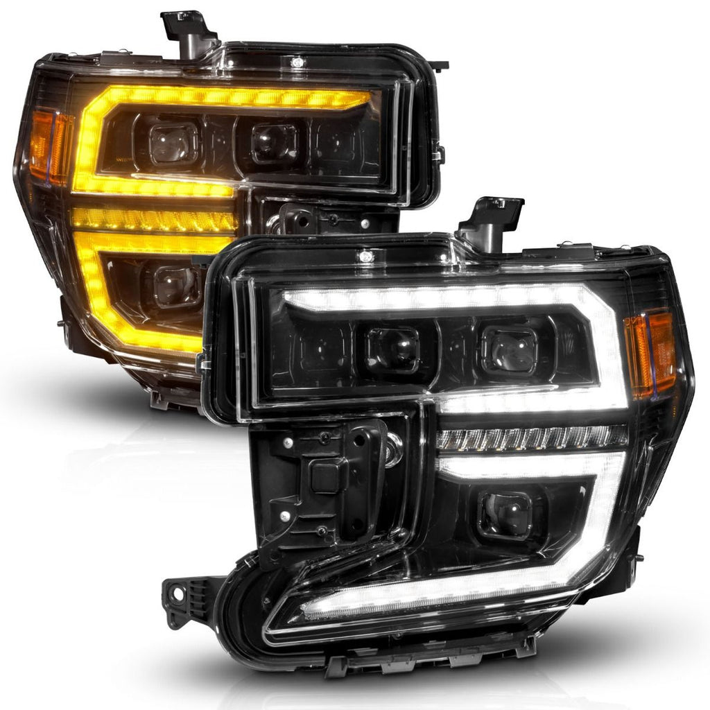 Black Housing Full LED Trio Projector Switchback Bar w/DRL & Initiation Feature by ANZO USA