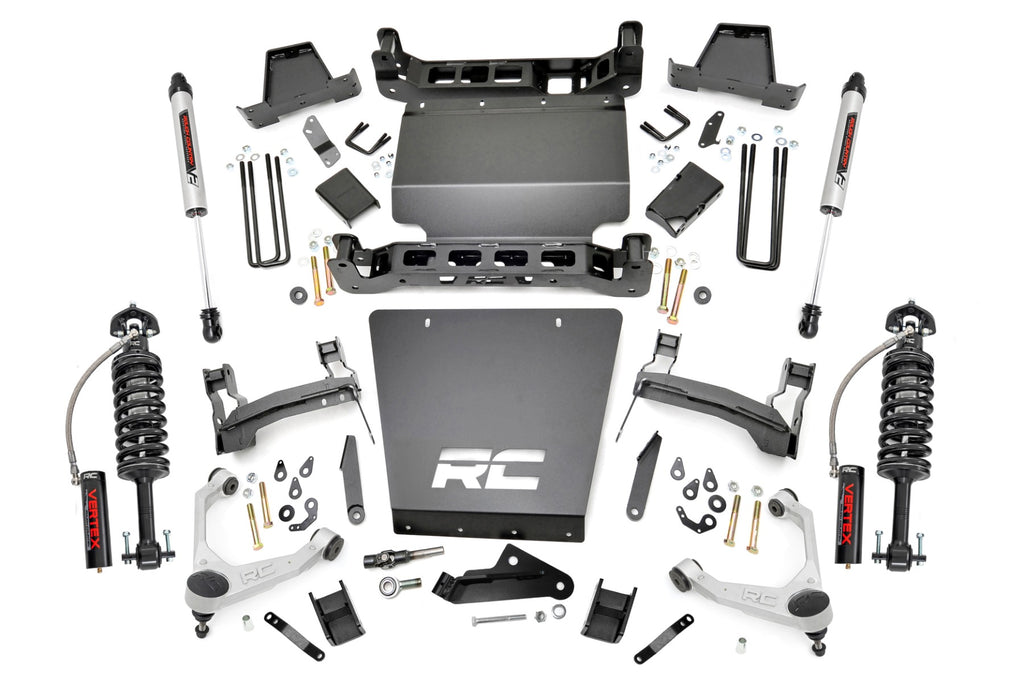 7 Inch Stamped Steel LCA Lift Kit | Forged UCA | Bracket | Vertex/V2 Shks | Chevy/GMC 1500 (16-18) by Rough Country