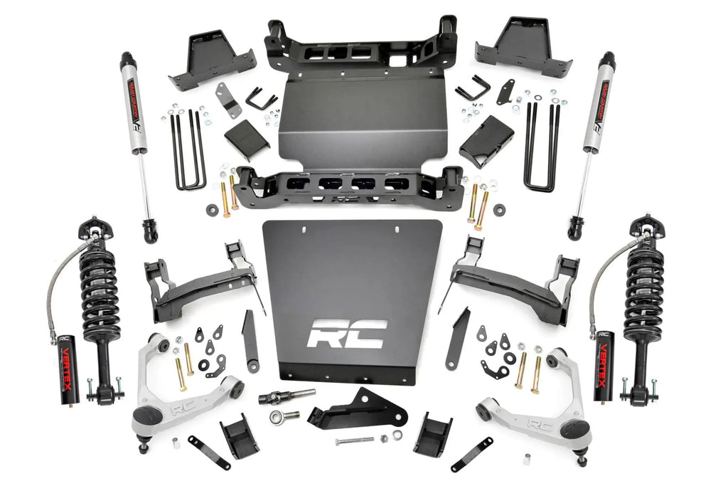 7 Inch Stamped Steel LCA Lift Kit | Forged UCA | Bracket | Vertex/V2 Shks | Chevy/GMC 1500 (16-18) by Rough Country
