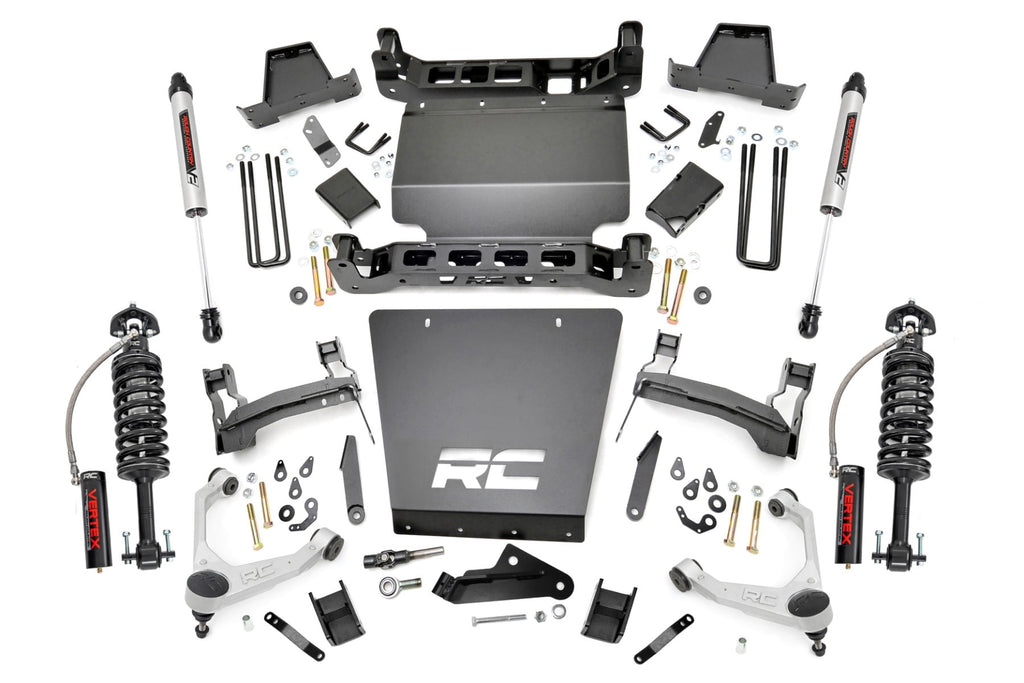 7 Inch Stamped Steel LCA Lift Kit | Forged UCA | Bracket | Vertex/V2 Shks | Chevy/GMC 1500 (16-18) by Rough Country