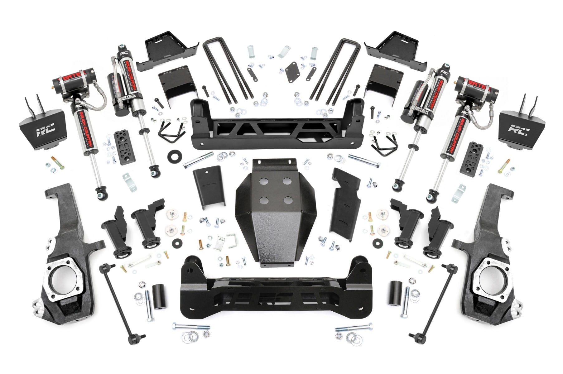 7 Inch Lift Kit | Torsion Drop | Vertex | w/ Overloads | Chevy/GMC 2500HD/3500HD 2WD/4WD (20-26) by Rough Country