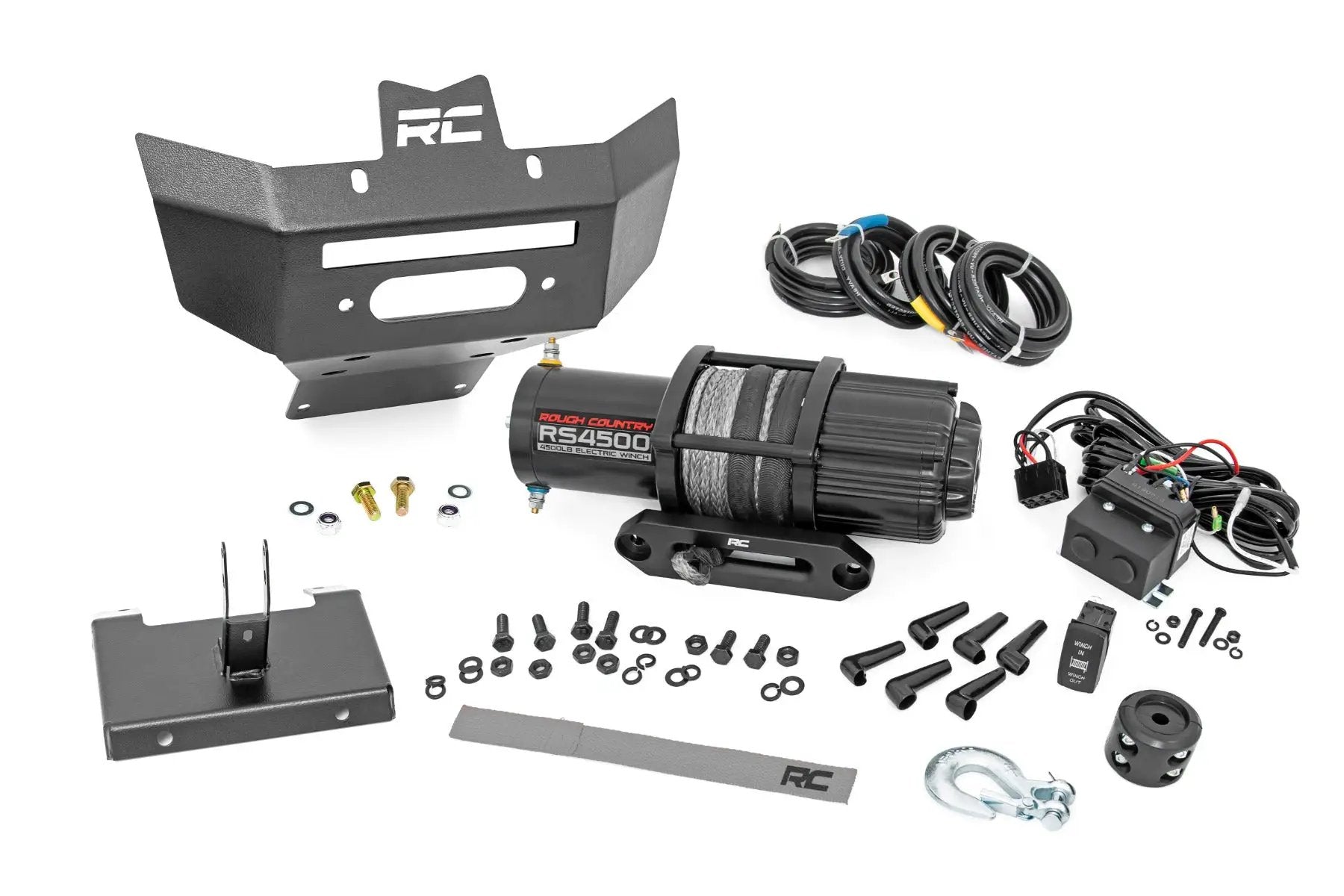 Winch Bumper | 4500-Lb Winch | Synthetic Rope | Can-Am Renegade 1000/Renegade 500 by Rough Country