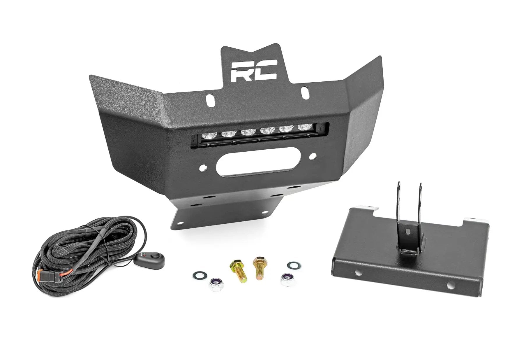 Winch Bumper | Black Series LED | 6" Light | Slime Line | Can-Am Renegade 1000/Renegade 500 by Rough Country
