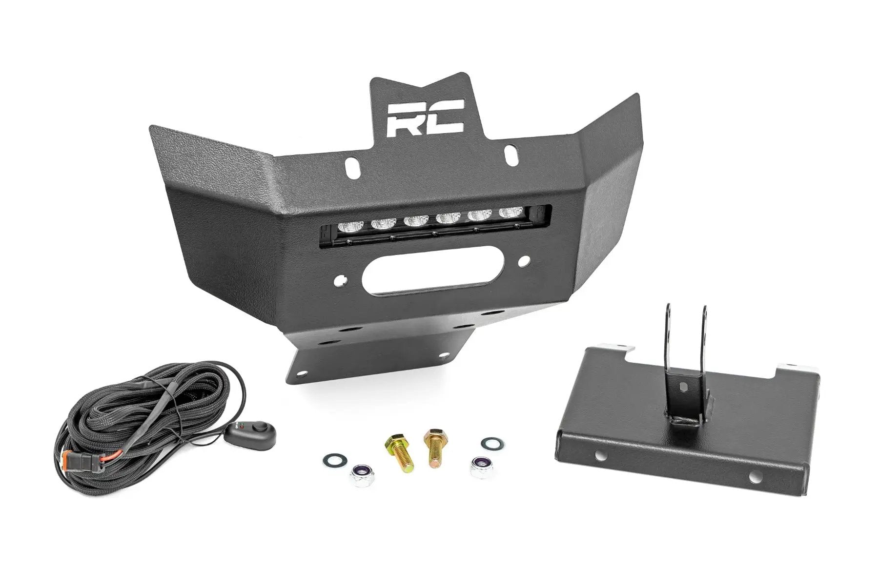 Winch Bumper | Black Series LED | 6" Light | Slime Line | Can-Am Renegade 1000/Renegade 500 by Rough Country