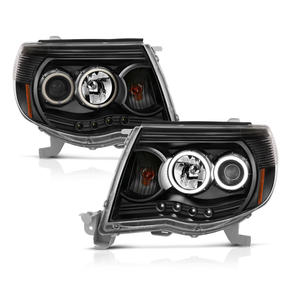 Projector Headlight Set w/Halo by ANZO USA
