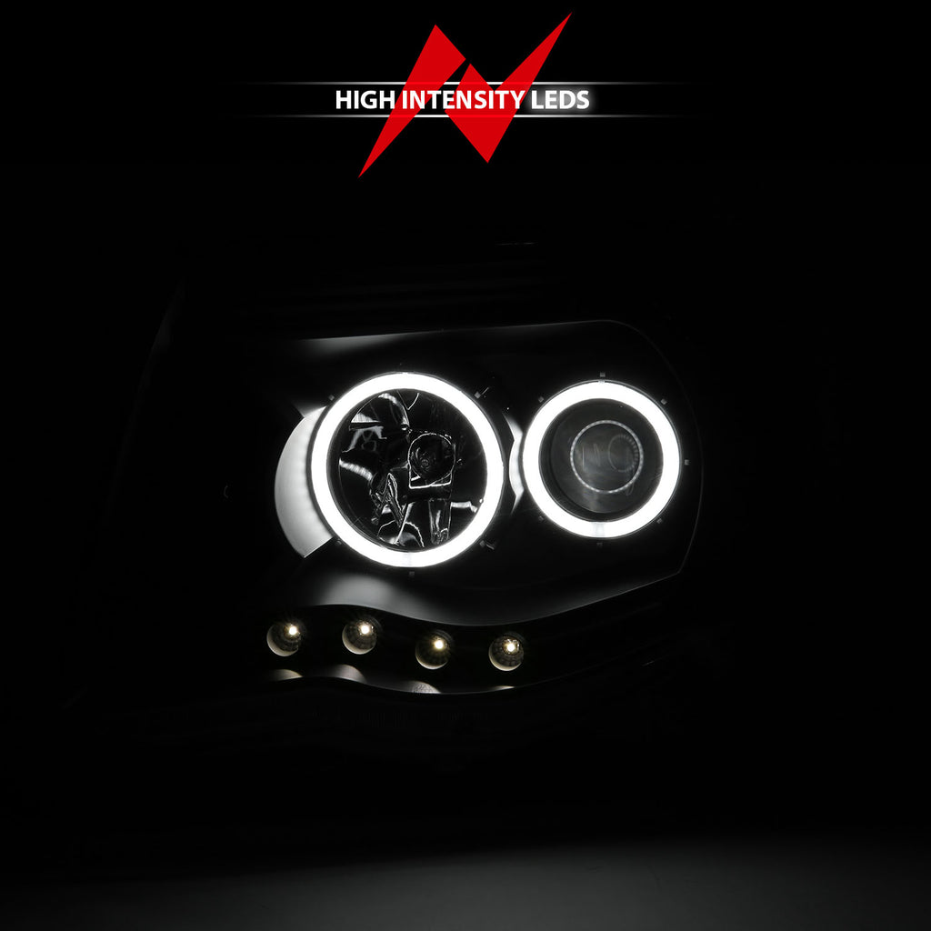 Projector Headlight Set w/Halo by ANZO USA