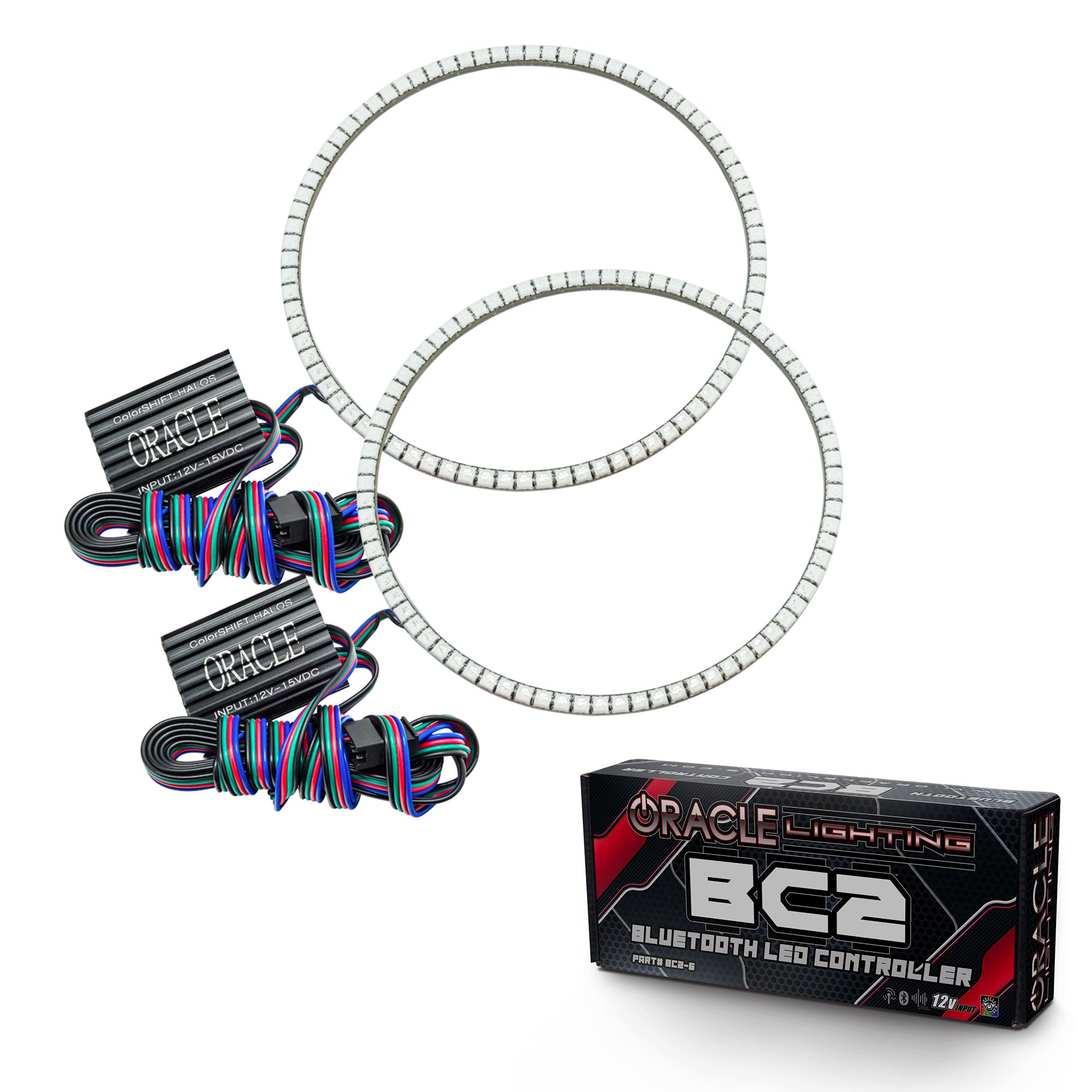 Jeep Wrangler JL/Gladiator JT LED Surface Mount Headlight Halo Kit by Oracle Lighting