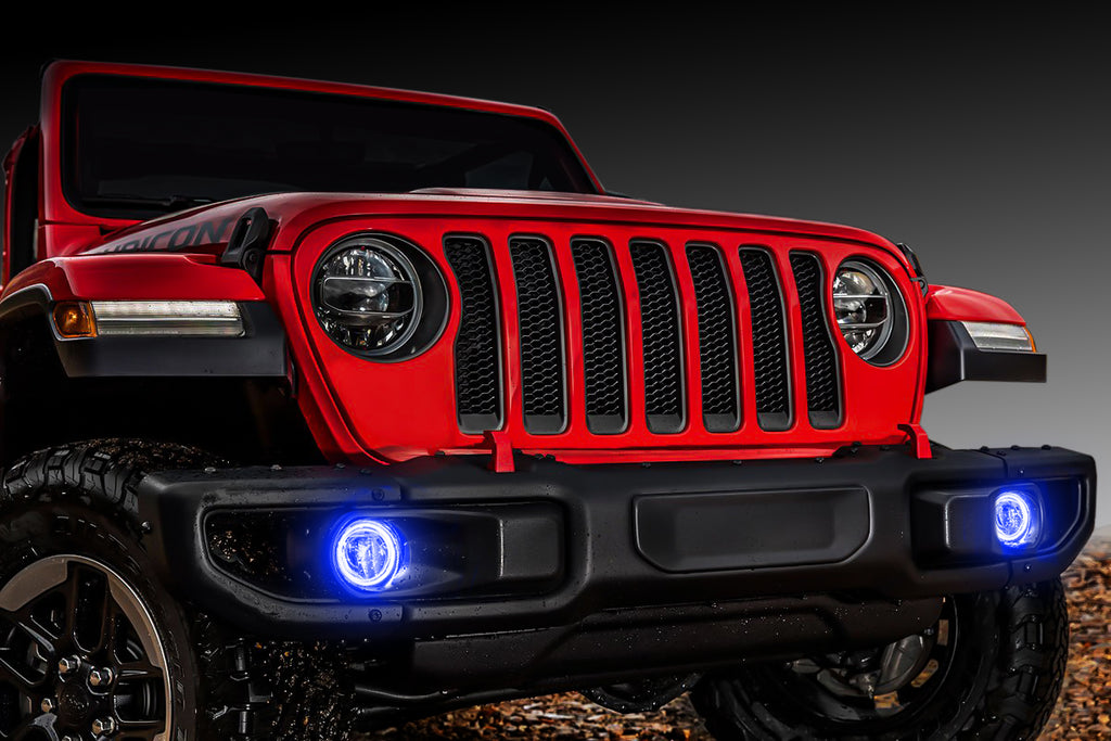 Jeep Wrangler JL/Gladiator JT LED Surface Mount Fog Light Halo Kit by Oracle Lighting