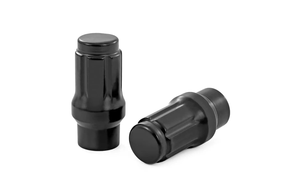 M12 x 1.5 Lug Nut Set of 24 | Black | Closed End | Extended Thread by Rough Country
