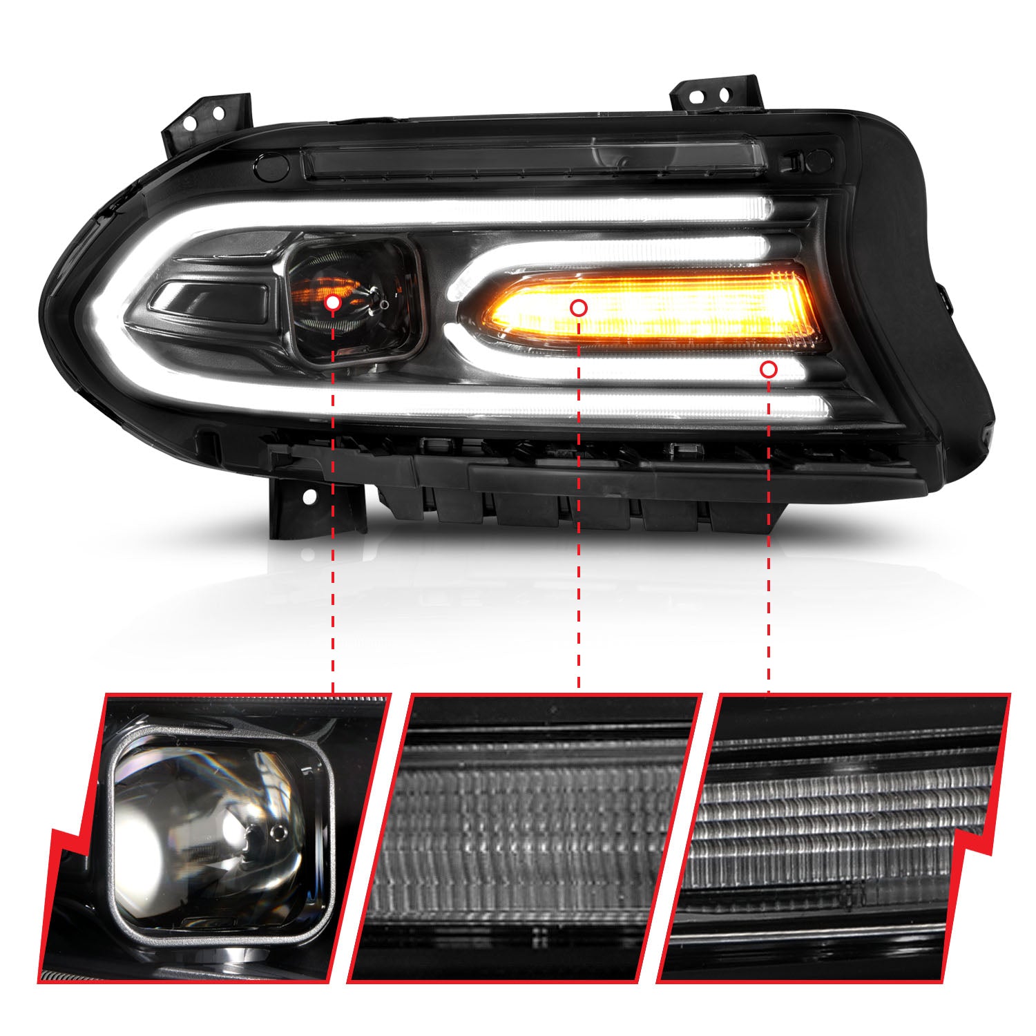 Projector Headlight by ANZO USA