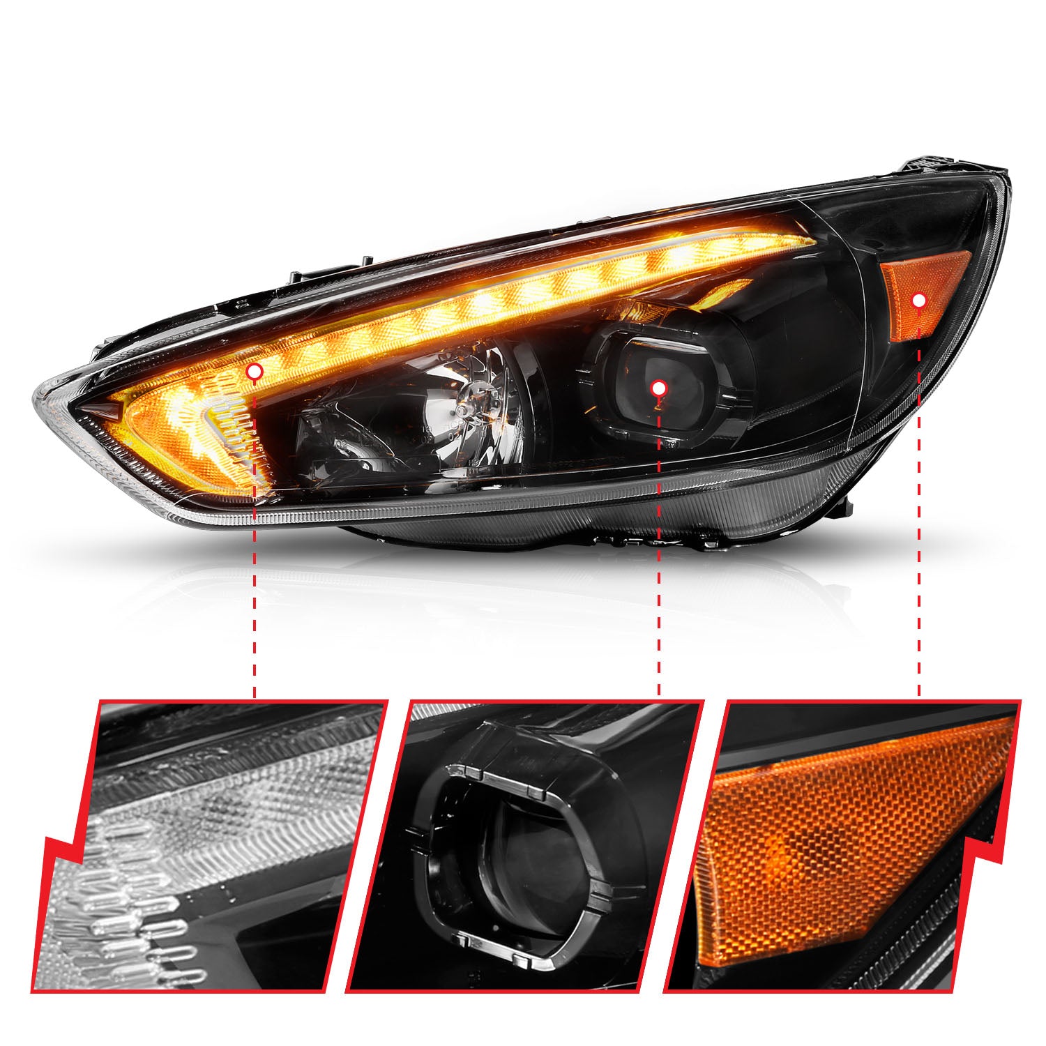 Projector Headlight by ANZO USA