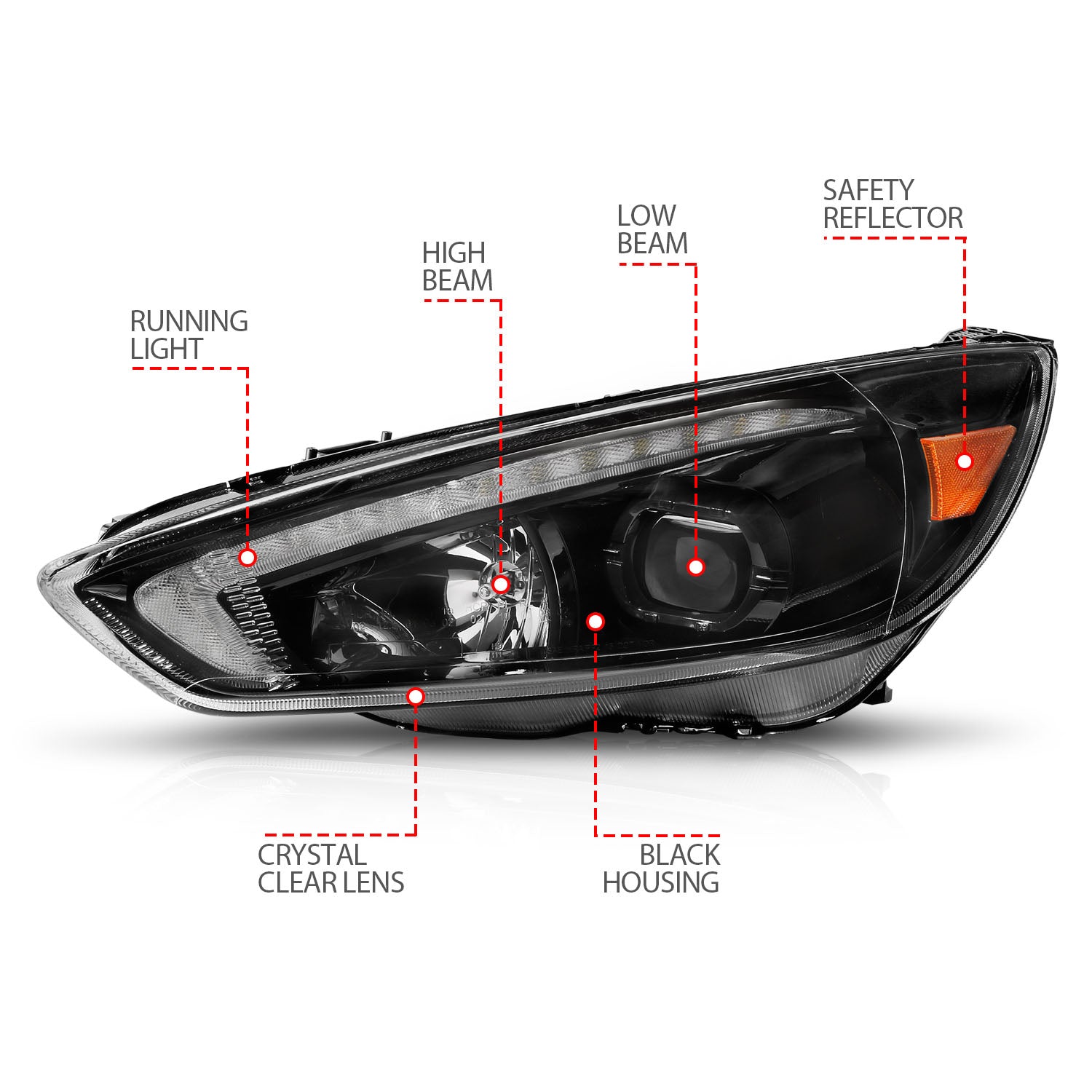 Projector Headlight by ANZO USA