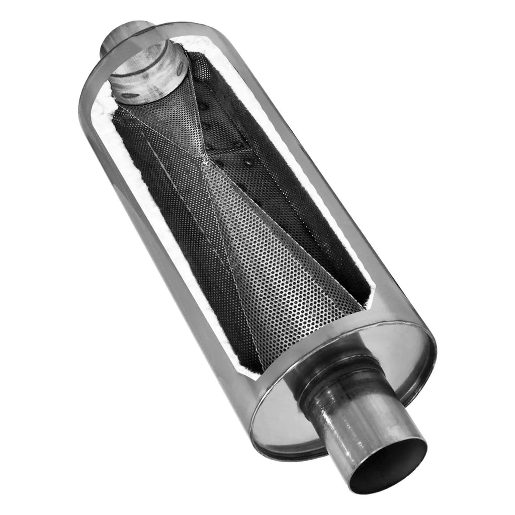 DBX Muffler - 2.25 Center In / 2.25 Center Out - Moderate Sound by Flowmaster