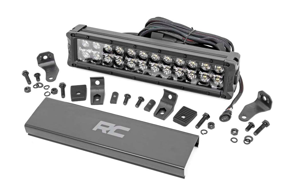 12 Inch Black Series LED Light Bar | Dual Row | White DRL by Rough Country