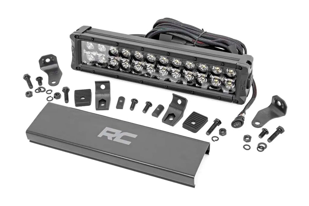 12 Inch Black Series LED Light Bar | Dual Row | White DRL by Rough Country