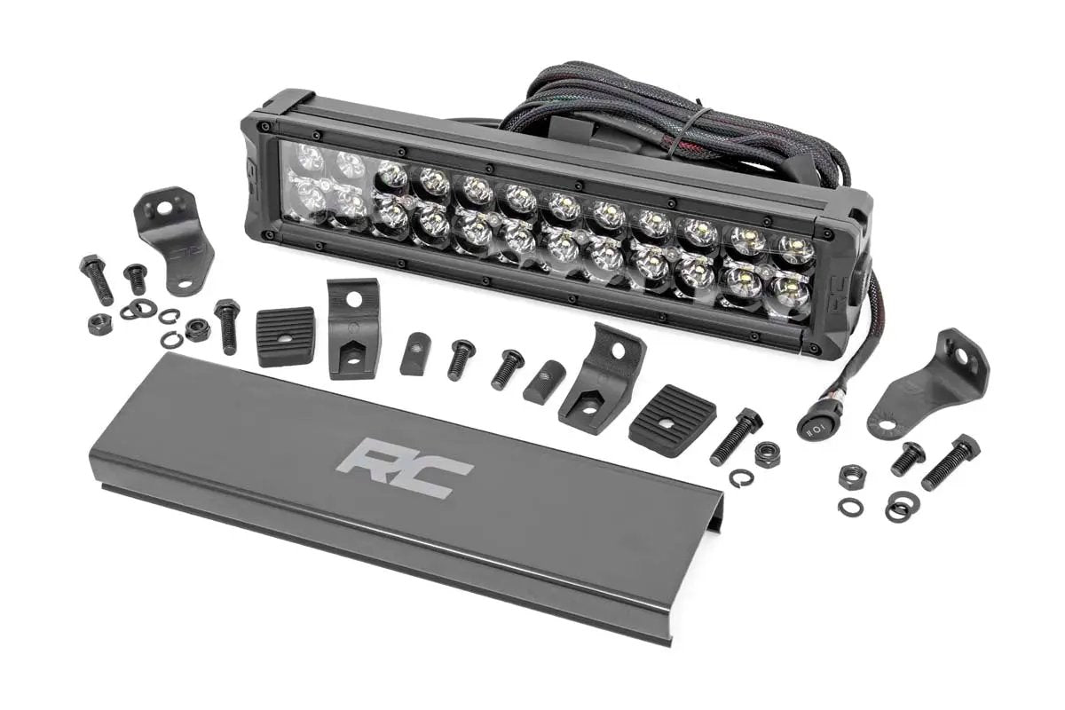 12 Inch Black Series LED Light Bar | Dual Row | White DRL by Rough Country