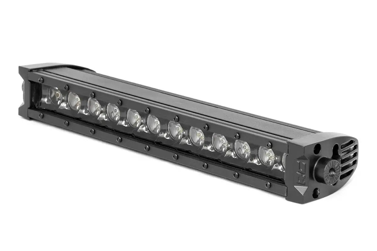 12 Inch Black Series LED Light Bar | Single Row | Amber DRL by Rough Country
