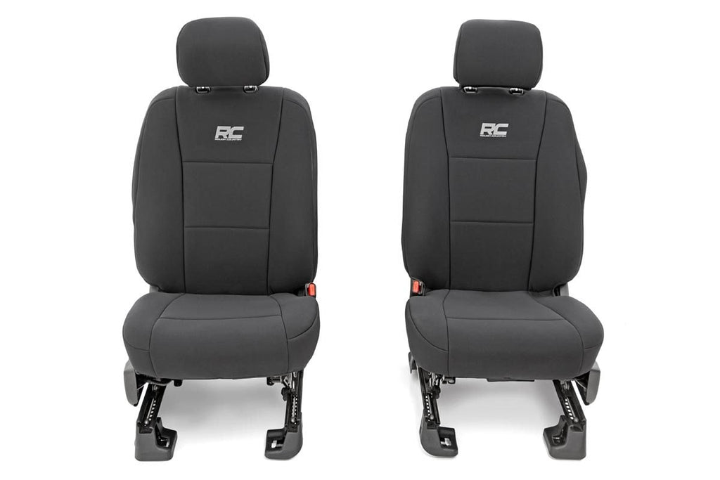 Seat Covers | FR Bucket and RR Bench | Ford F-150/Lightning/F-250/F-350 (15-26) by Rough Country