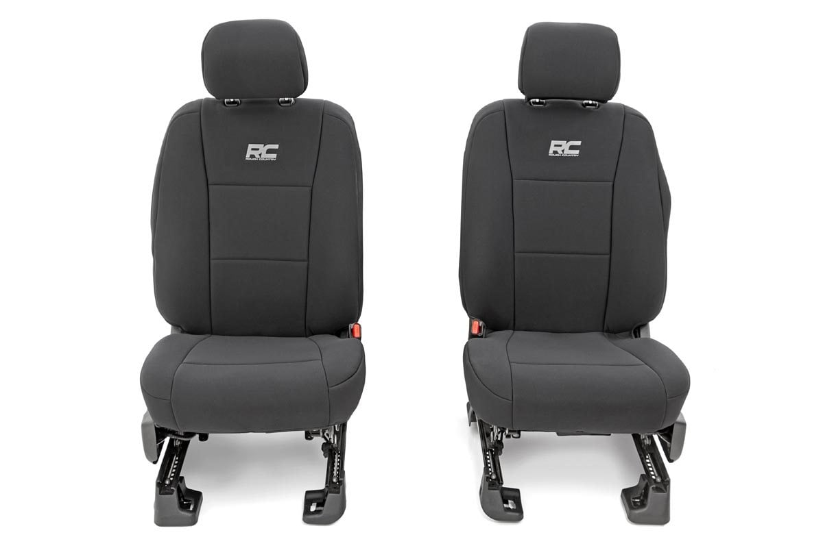 Seat Covers | FR Bucket and RR Bench | Ford F-150/Lightning/F-250/F-350 (15-26) by Rough Country