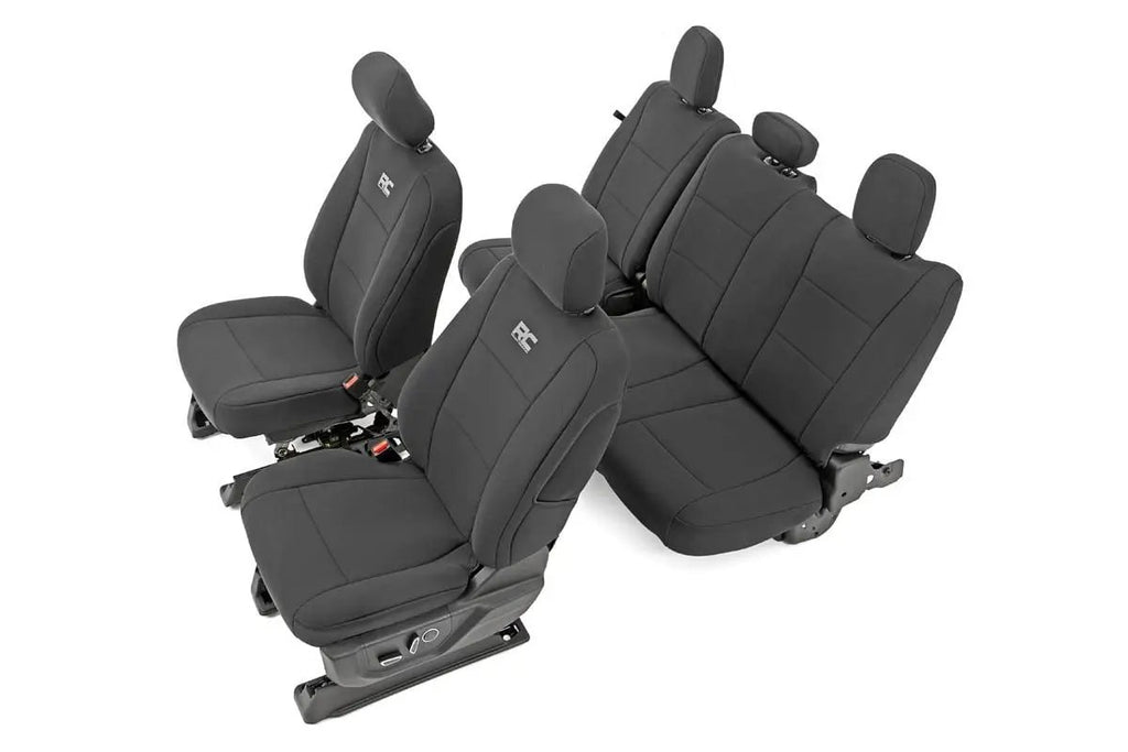Seat Covers | FR Bucket and RR Bench | Ford F-150/Lightning/F-250/F-350 (15-26) by Rough Country