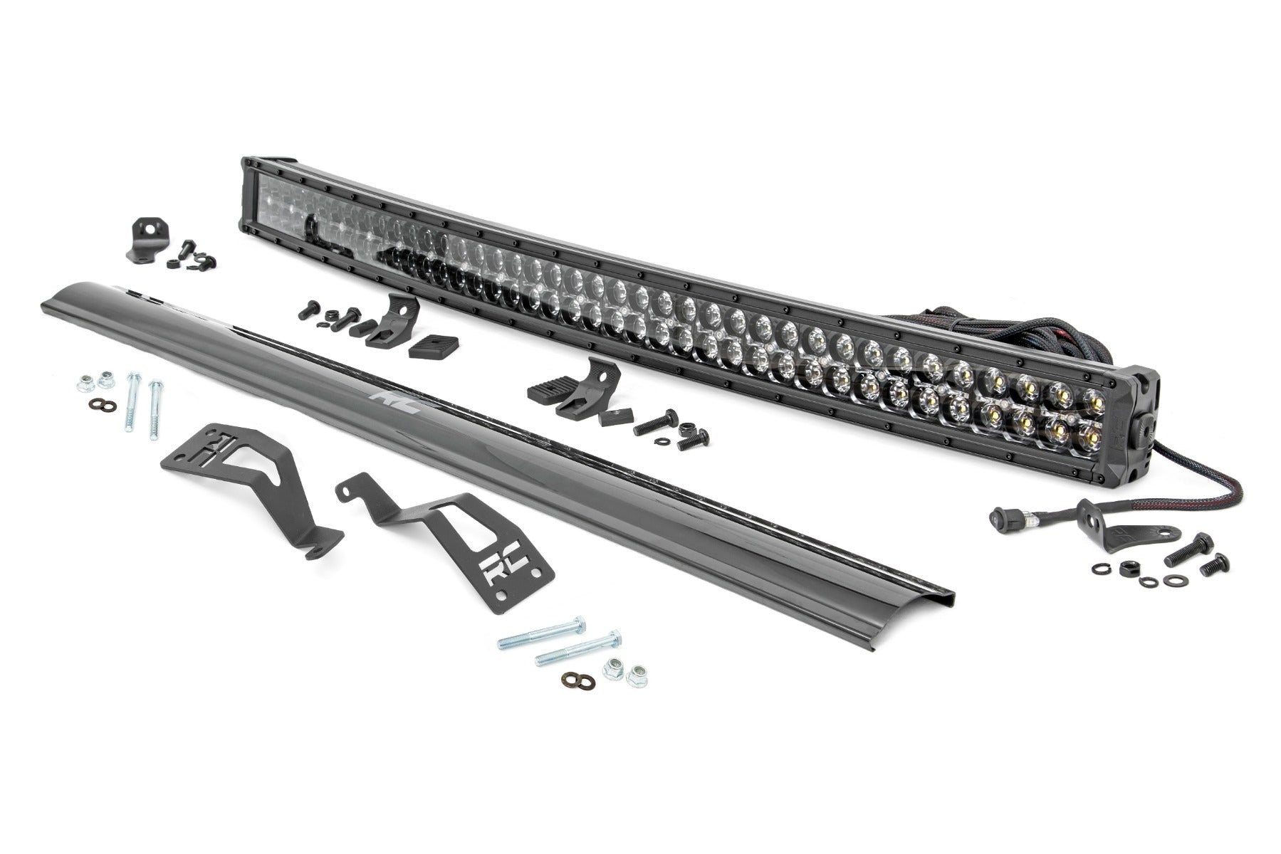 LED Light Kit | Front Mount | 40" Black Dual Row | White DRL | Can-Am Commander Max 1000 by Rough Country