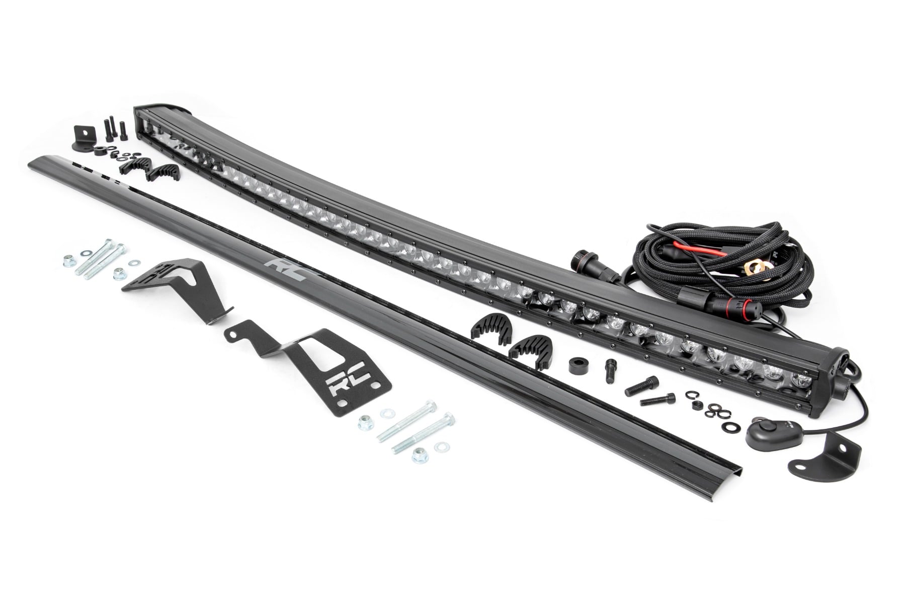 LED Light Kit | Front Mount | 40" Black Single Row | Can-Am Commander Max 1000 by Rough Country
