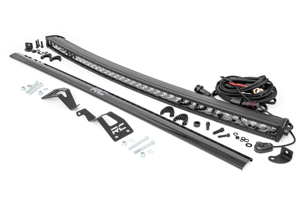LED Light Kit | Front Mount | 40" Black Single Row | Can-Am Commander Max 1000 by Rough Country
