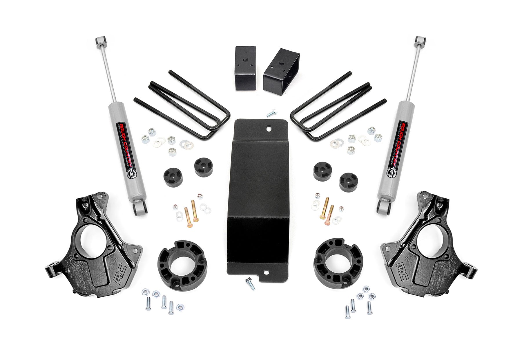 3.5 Inch Lift Kit | Alum/Stamp Steel LCA | Chevy/GMC 1500 (14-18 & Classic) by Rough Country