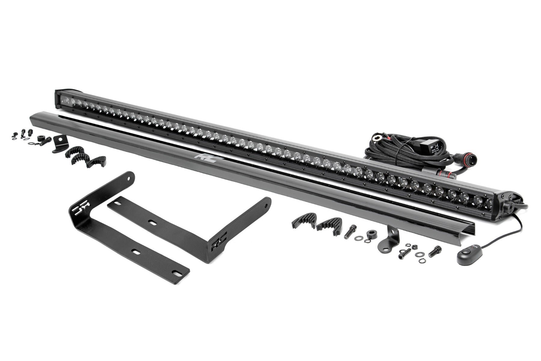 50" Single Row LED Light Kit | Black Series | Front-Facing | Kubota RTV-X900/RTV-X1100 by Rough Country