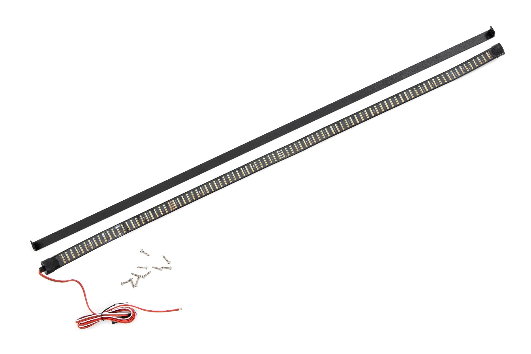 LED Light Kit | Hood Bulge | 40" White/Amber Strip | Toyota Tundra (14-21) by Rough Country
