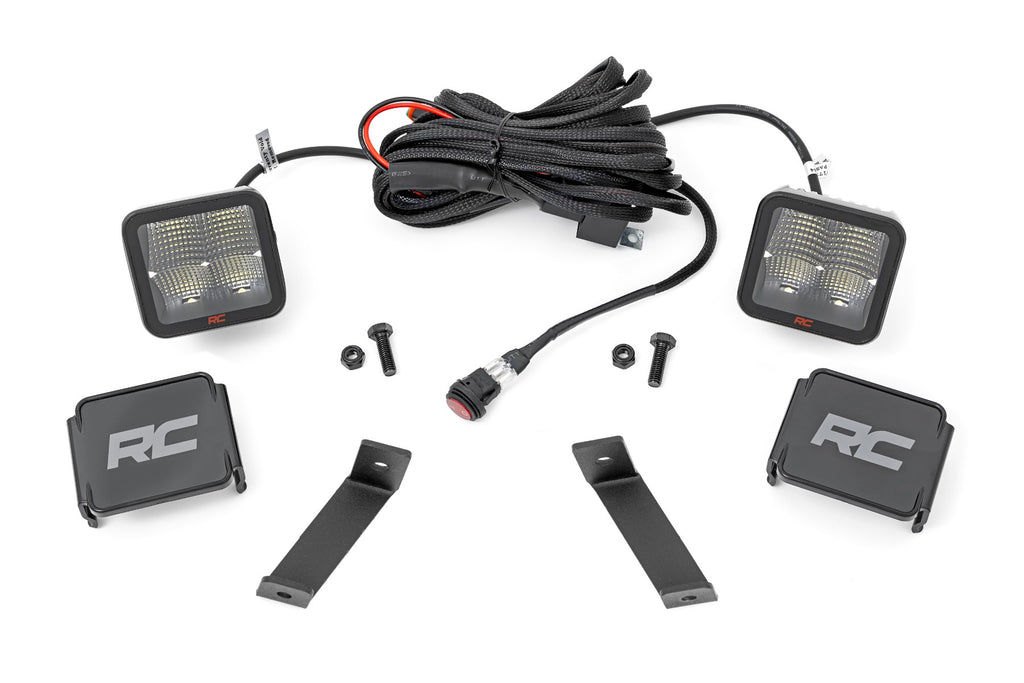 LED Light Kit | Ditch Mount | 2" Spectrum Pair | Spot | Jeep Cherokee KL (14-21) by Rough Country