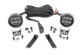 LED Light Kit | Ditch Mount | Black Series Round | 3.5 Inch | Amber DRL | Jeep Cherokee KL (14-21) by Rough Country