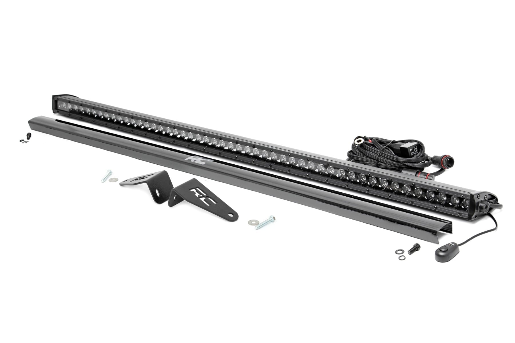 LED Light Kit | Rear Mount | 50" Black Pair | Polaris Ranger XP 1000 by Rough Country