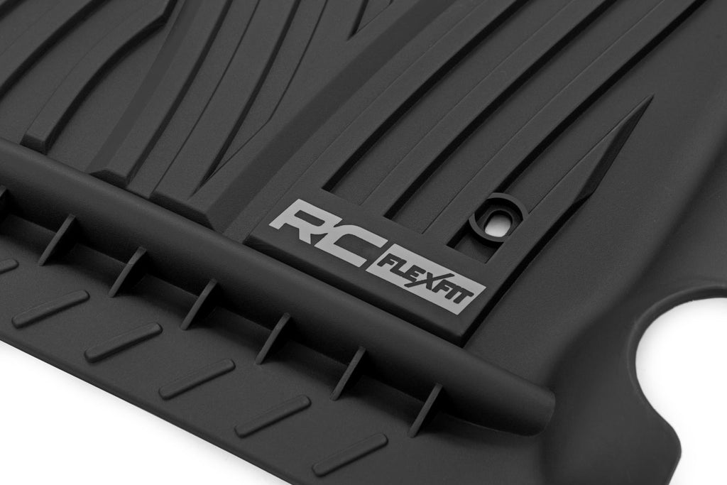 Floor Mats | FR & RR | Double Cab | Toyota Tundra 2WD/4WD (2014-2021) by Rough Country